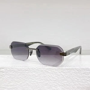 Rimless Square UV400 Sunglasses