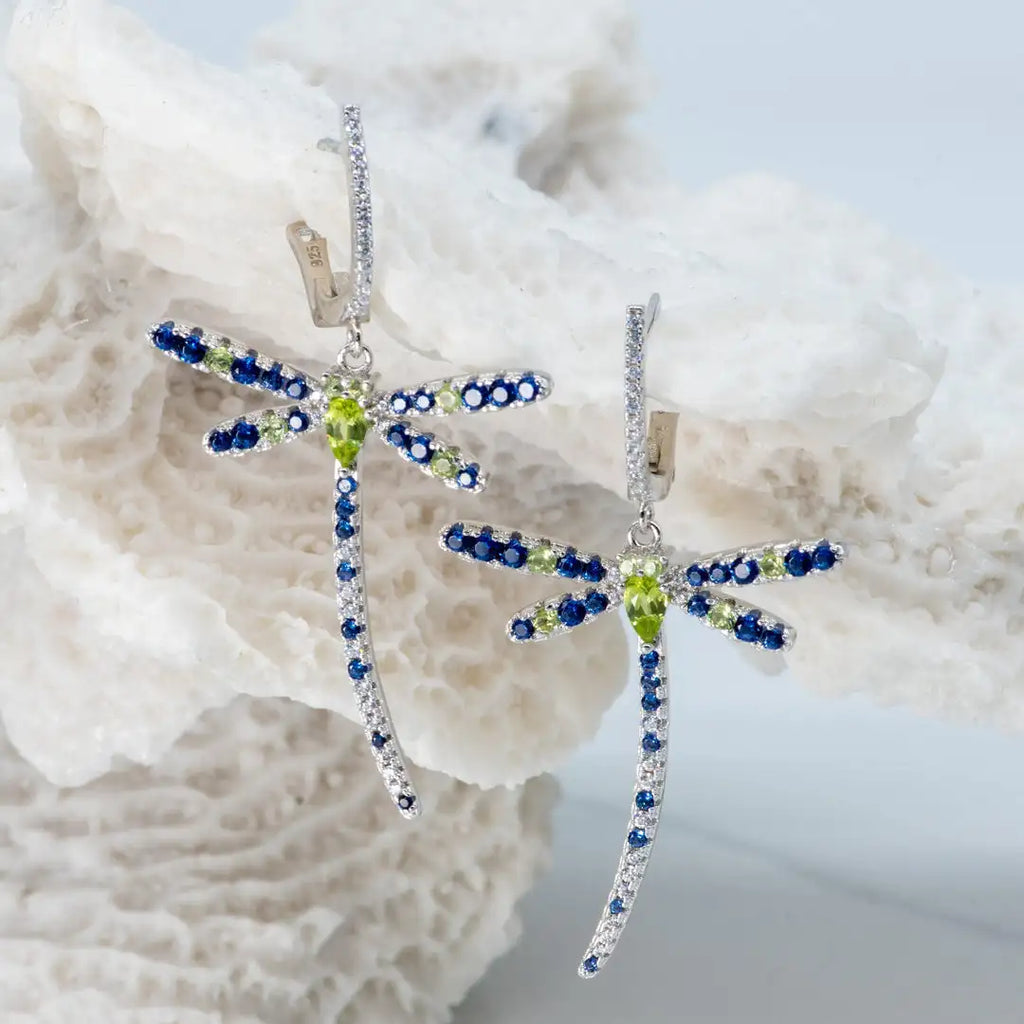 DRAGONFLY Sterling Drop Earrings (USA)