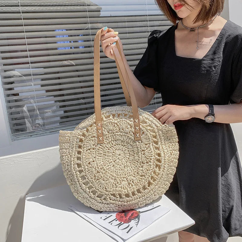 Summer Round Casual Straw Bags