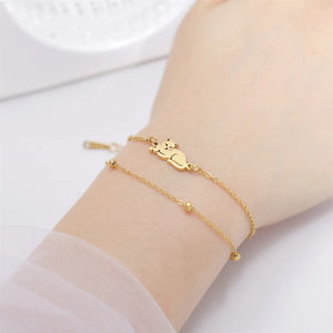 Lying Cat Charm Bracelet