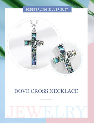 DOVE Sterling Cross Necklace