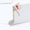 Musician Butterfly Brooch