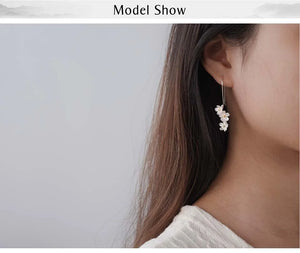 Elegant Forget-me-not Flower (Sterling) Earrings
