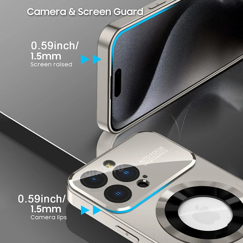 Auto-Focus-iPhone Cases (Glass Camera Protection) Wireless Charge