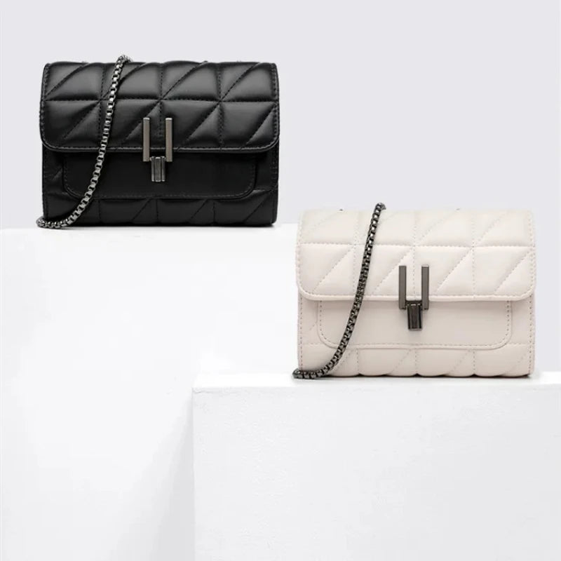 Ladies Leather Chain Bags