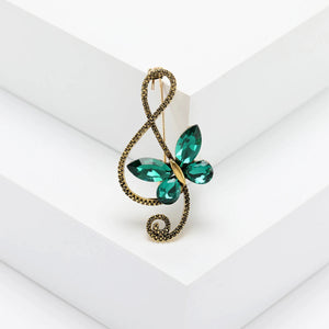 Musician Butterfly Brooch