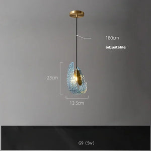 Designer (Blue/Glass) Chandelier