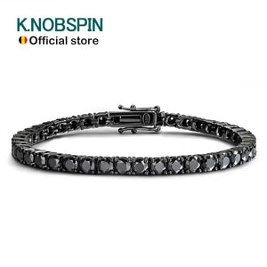 Black Moissanite (Sterling) Bracelet
