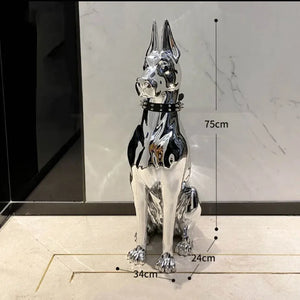 Greyhound/Doberman Decor Sculpture