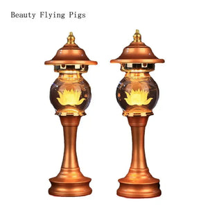 Feng Shui Lotus Candle Holders (2pcs)