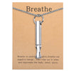 BREATHING Anxiety/Mindfulness Positive Relief Necklace