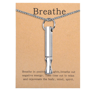 BREATHING Anxiety/Mindfulness Positive Relief Necklace