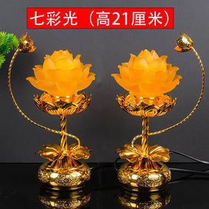 Lotus Buddha Lamps (pair)