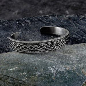 Viking 316L Stainless Steel Cuff Bracelet