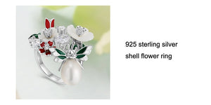 Pearl Flower - Sterling Set