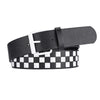 Checker Style Leather Belts