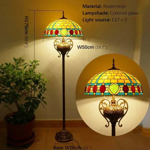 European (stained glass) Floor Lamp