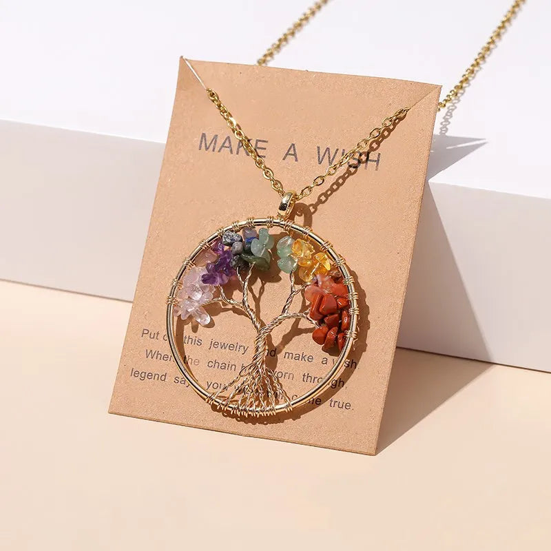 Wisdom Tree Crystal Necklace