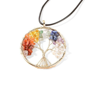 Wisdom Tree Crystal Necklace