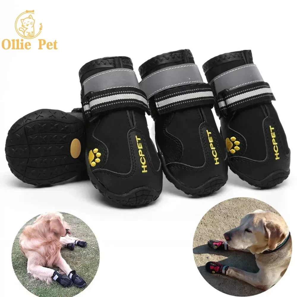 Reflective Dog Shoes (Waterproof Anti-Slip)