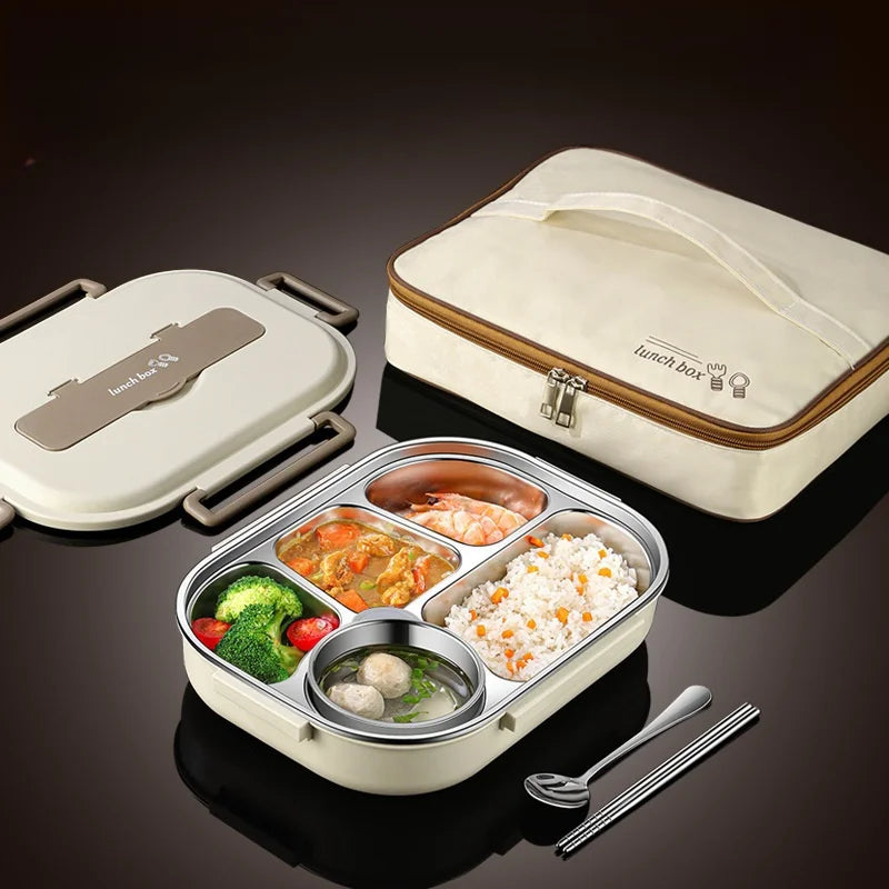 Insulated Lunch Box (Stainless Steel with cover)