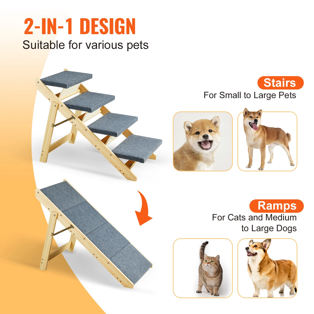 PET Wooden (2,3,4) Steps (Foldable)