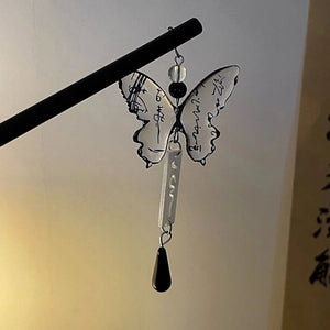 Wooden Moon/Flower Hair Sticks