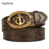 Gold Navy - Men's Genuine Leather Belts