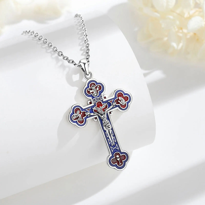 Christian Jesus Cross (925 Sterling Silver)