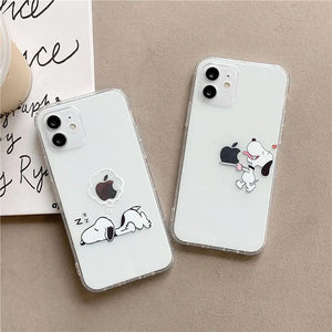 SNOOPY iPhone Cases (transparent)