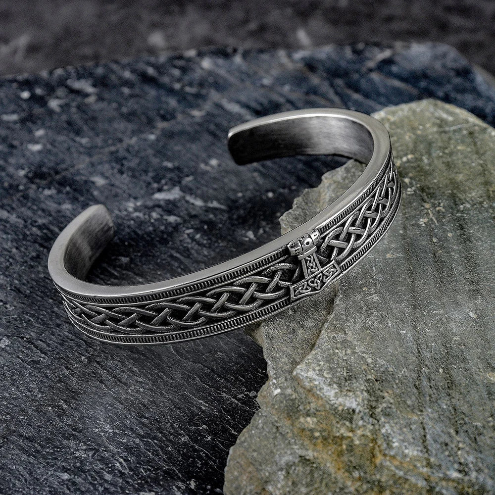 Viking 316L Stainless Steel Cuff Bracelet