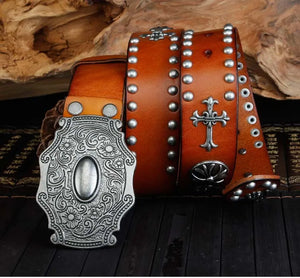 Men's Leather Harley Belts