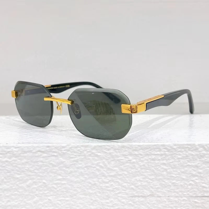 Rimless Square UV400 Sunglasses