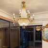 European Gold/Candle Chandelier