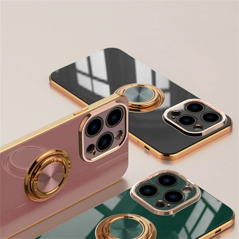 Smart iPhone Ring Holder Case