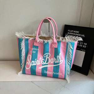 Saint Barth (Canvas) Beach Bags