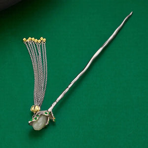 Orchid Jade (S925 Sterling) Hairpin