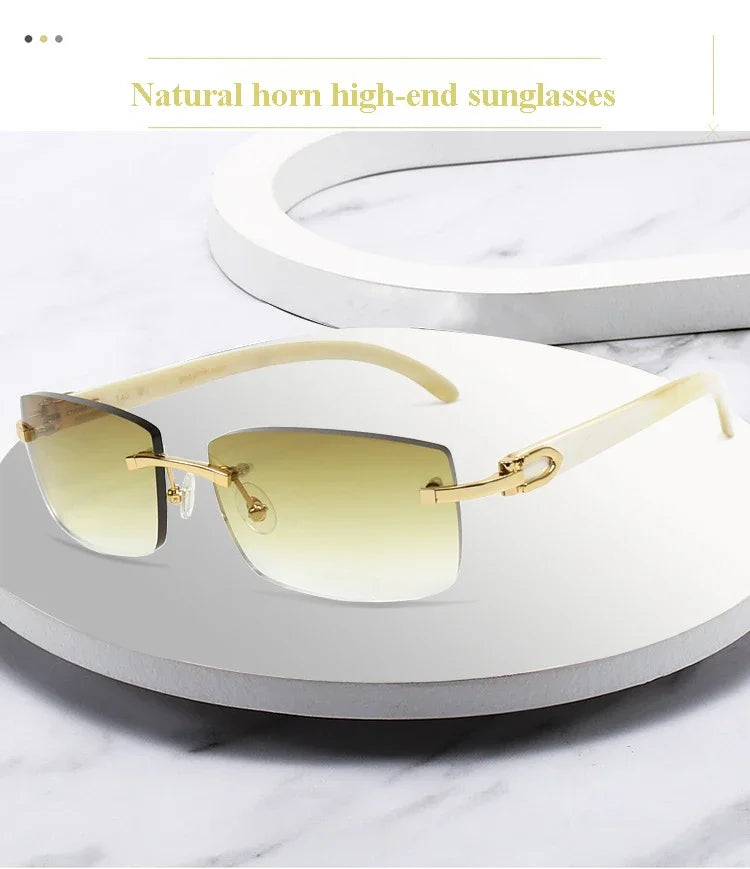 Sunglasses Men (Buffalo Horn) Fashion