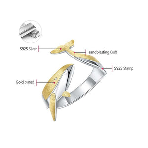 Whale 18K Gold/Sterling Ring