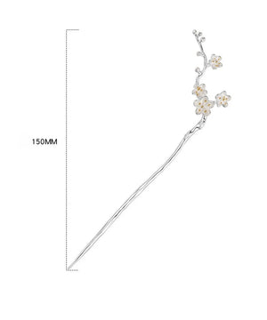 Plum Blossom (S925 Sterling) Hair Sticks