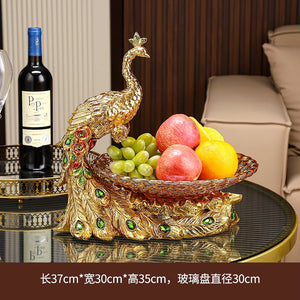 Peacock Fruit Plate/Decor Ornament