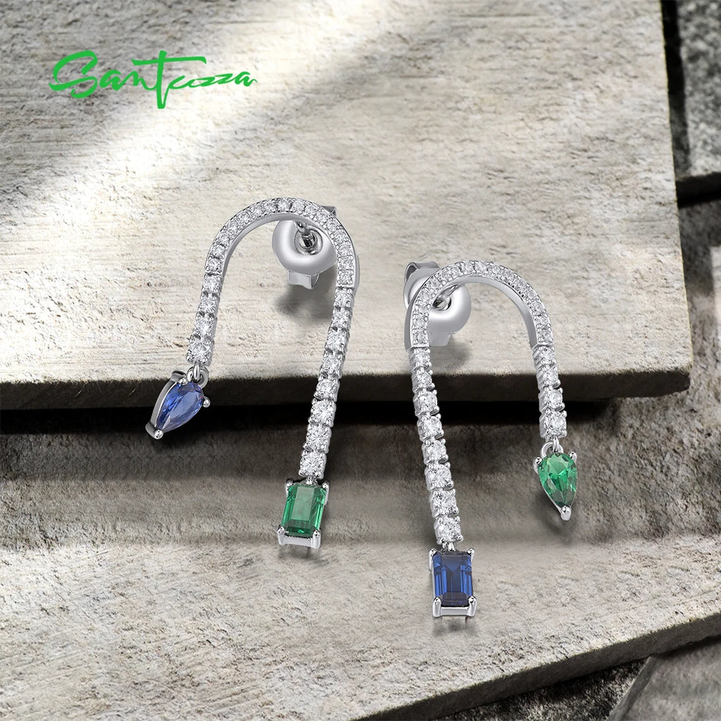 Sparkling Designer (925 Sterling Silver) Earrings