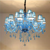 Mediterranean Blue-Crystal Chandelier