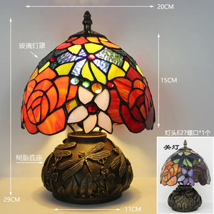 French Table Lamps (Stained Glass)
