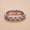 Emerald/Ruby Gem (Sterling) Bracelets