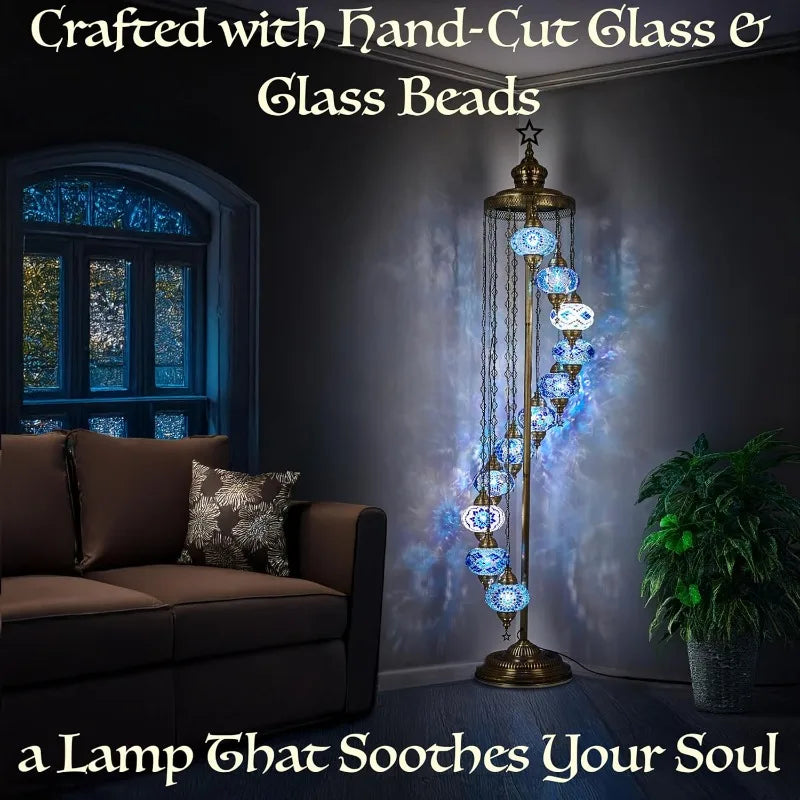 Turkish Floor Lamp (11 Globes/7ft Tall) (USA)