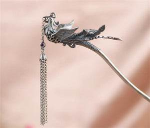 Phoenix Hairpin (S925 Sterling Silver+Gold)