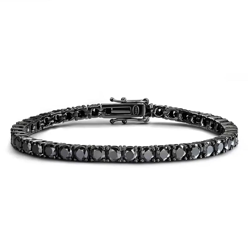 Black Moissanite (Sterling) Bracelet