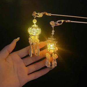 Luminous Lantern Hair Sticks