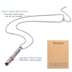 BREATHING Anxiety/Mindfulness Positive Relief Necklace